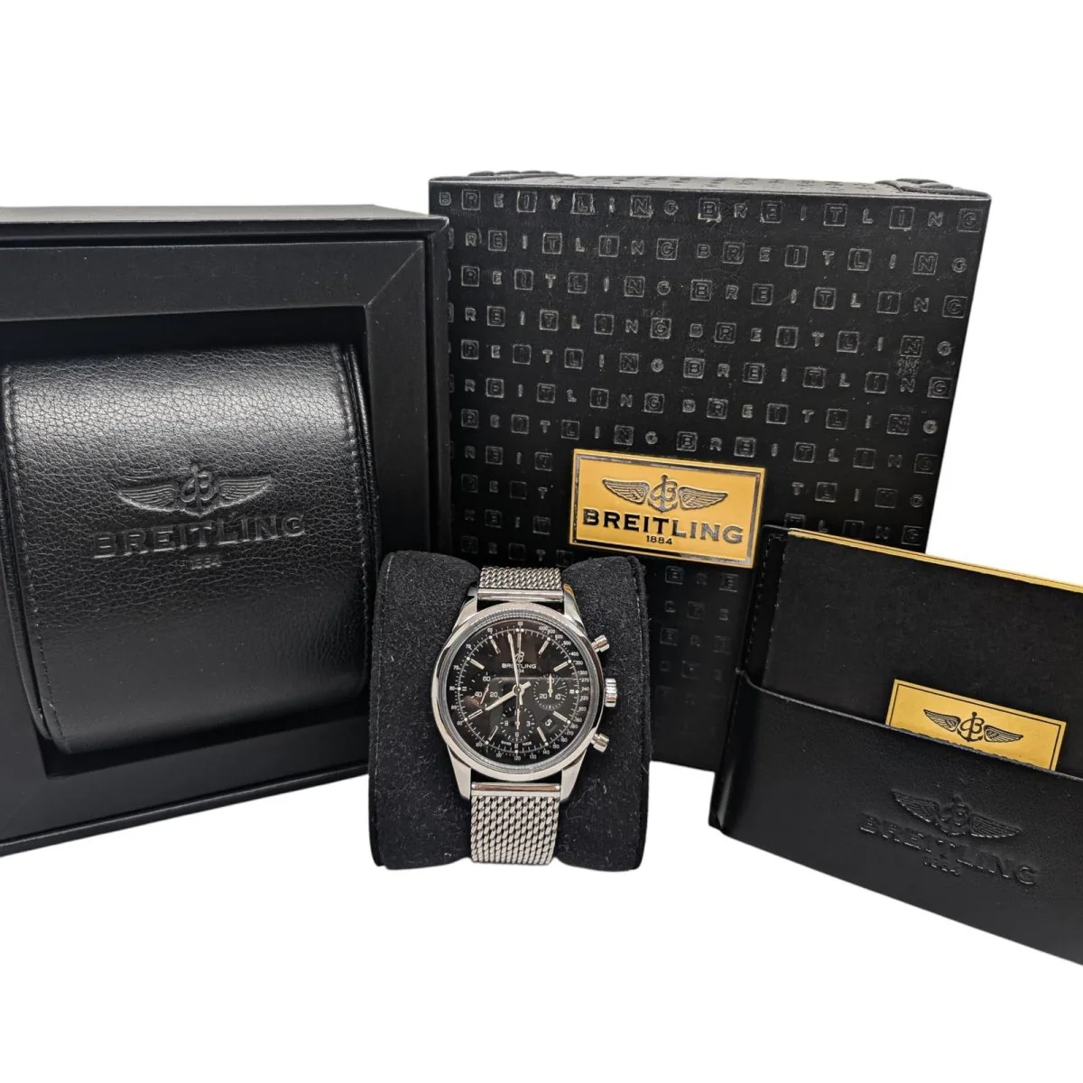 Montre Mécanique BREITLING "Transocean Chronograph" en acier - Image 2