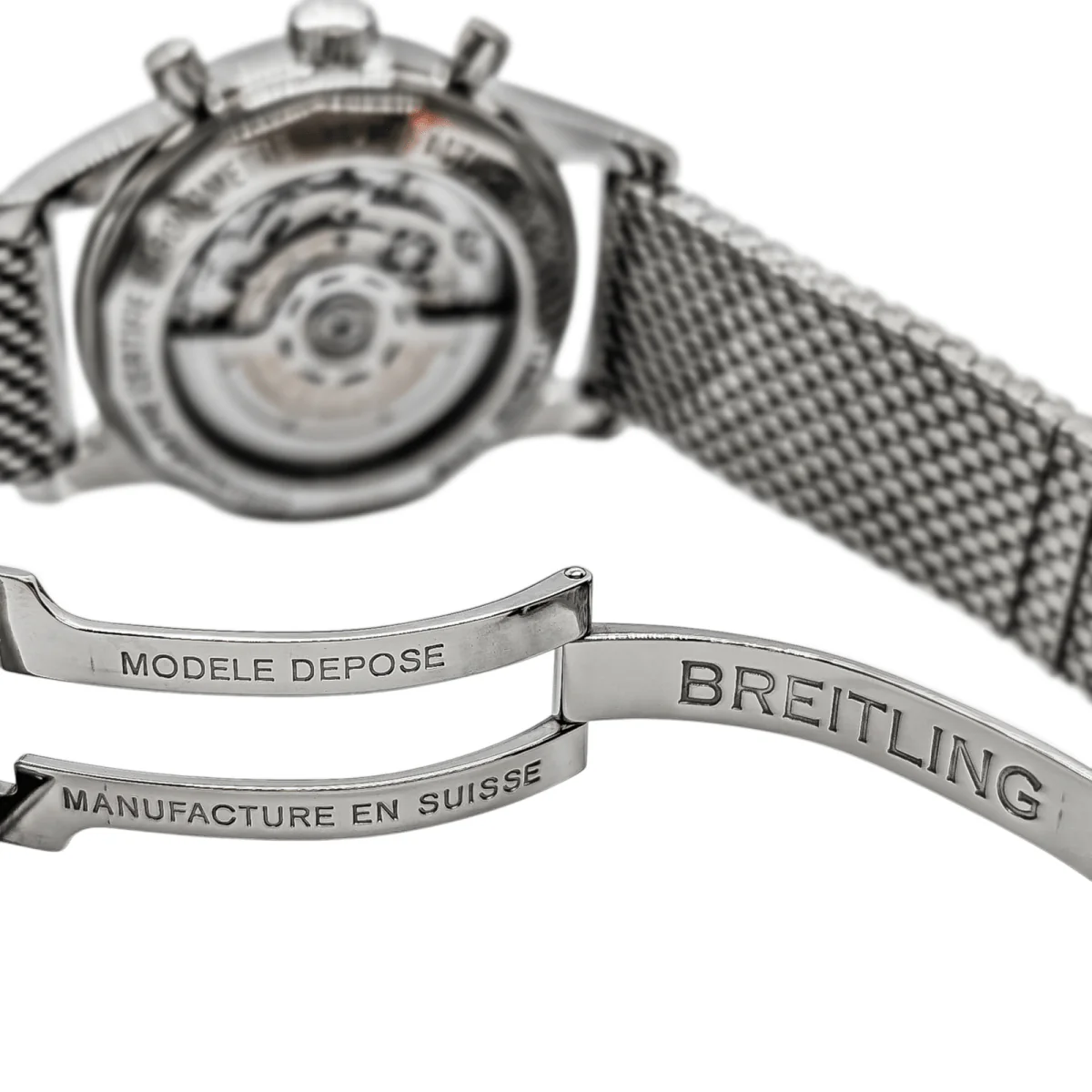 Montre Mécanique BREITLING "Transocean Chronograph" en acier - Image 6