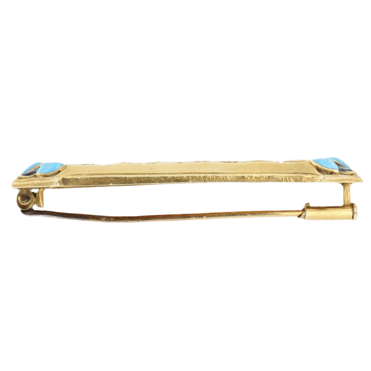Broche Épingle en or jaune et émail - Image 4