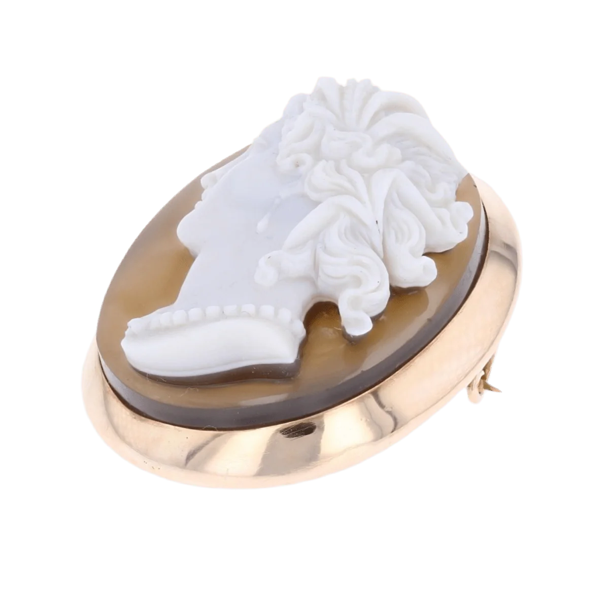 Broche Épingle en or jaune et agate - Image 3