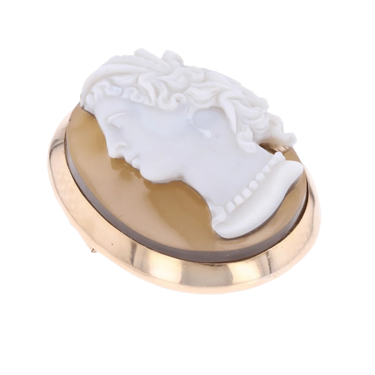 Broche Épingle en or jaune et agate - Image 4