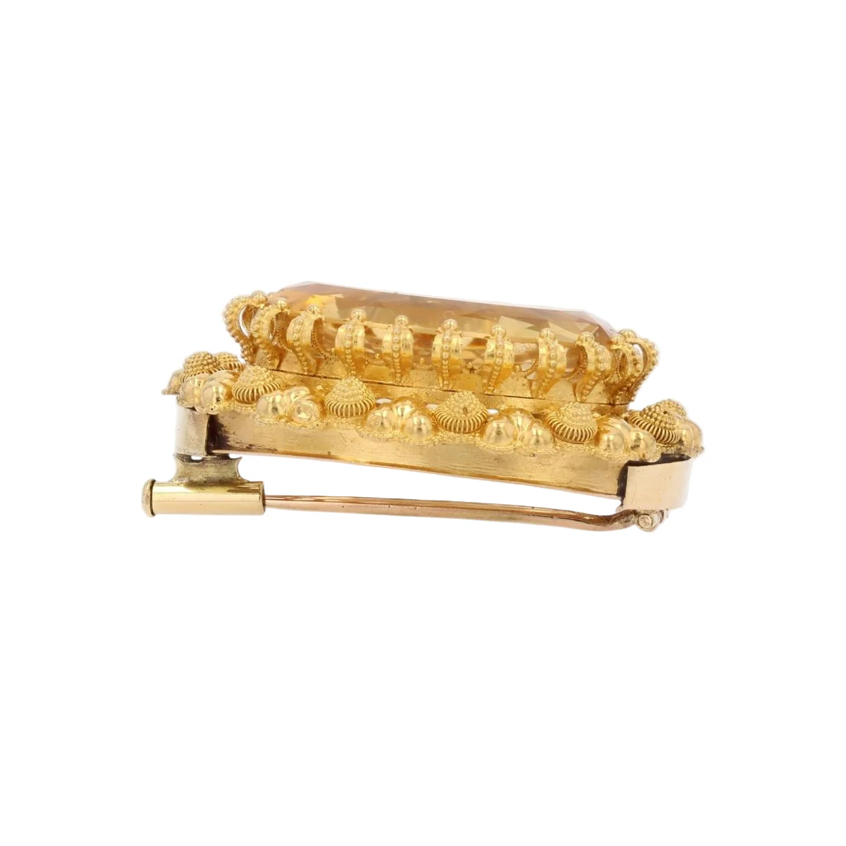 Broche Épingle en or jaune et citrine - Image 4
