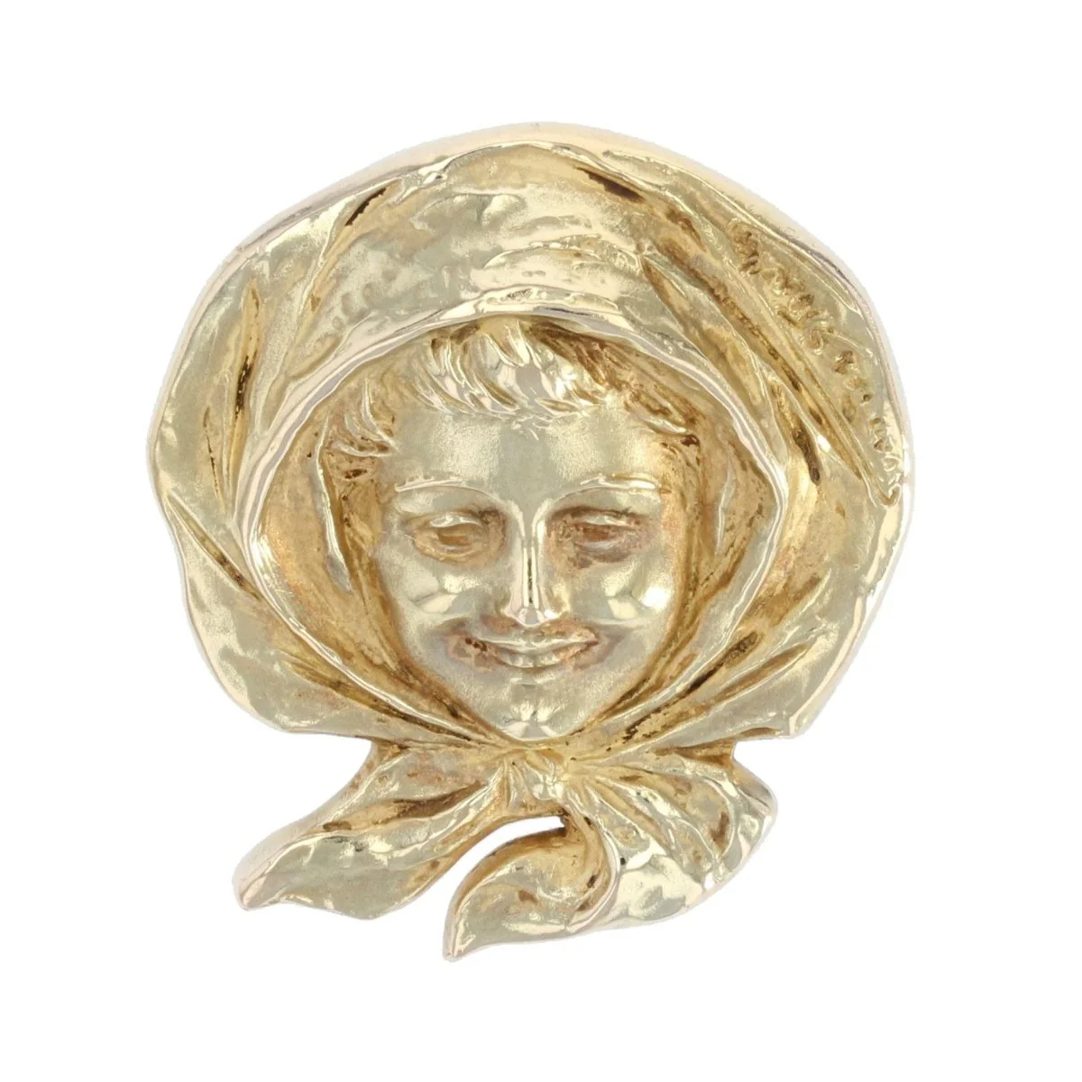Broche Épingle VAN DER STRAETEN en or jaune