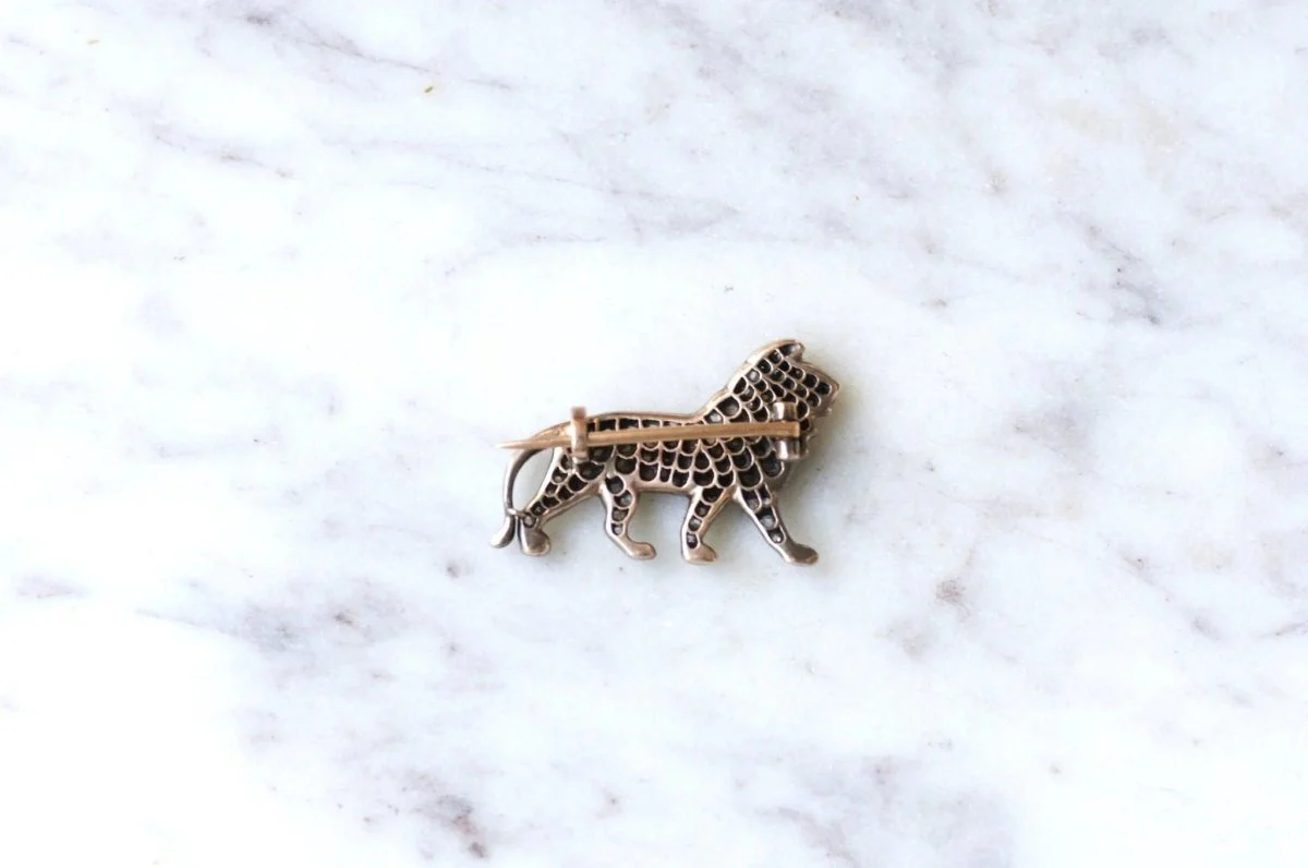Broche Lion diamants - Image 4