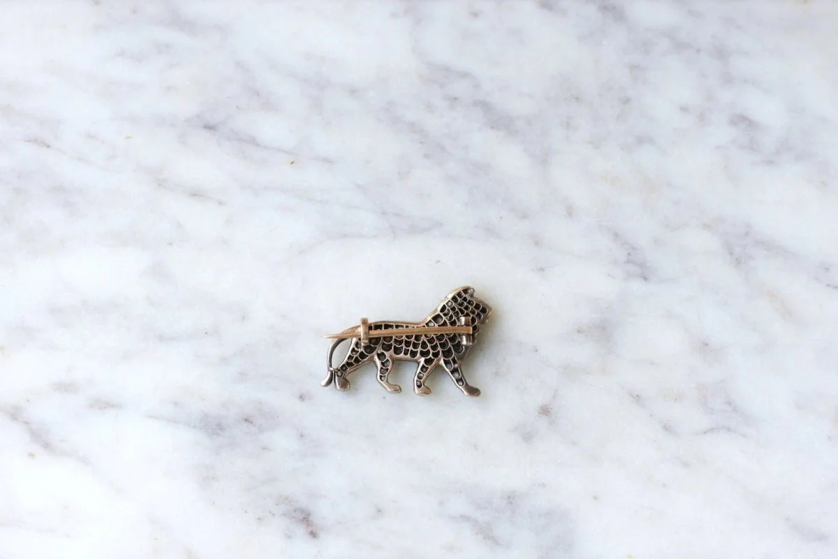 Broche Lion diamants - Image 7