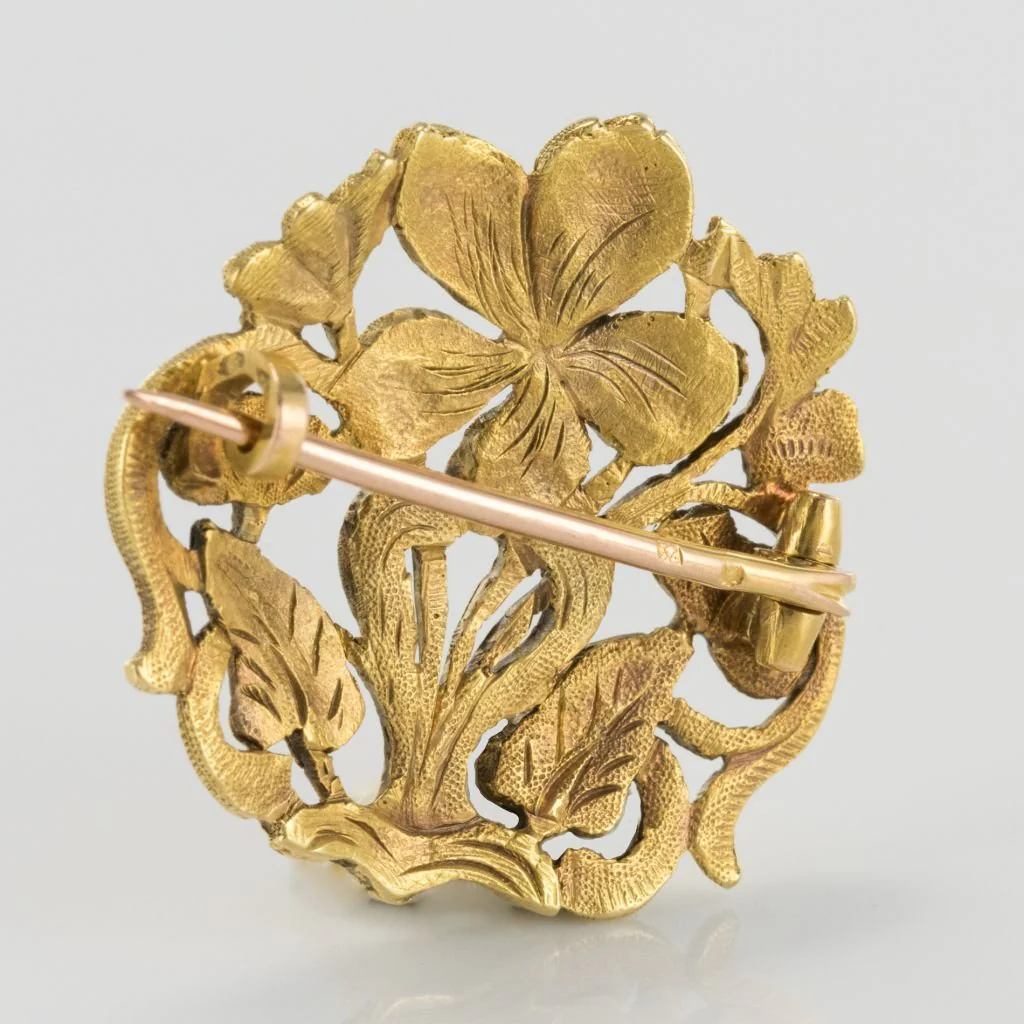 Broche Épingle en or jaune - Image 3