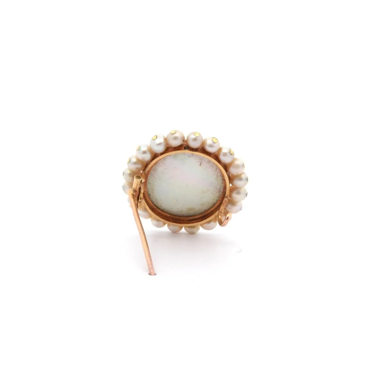Broche Epingle en or, nacre et perles - Image 3