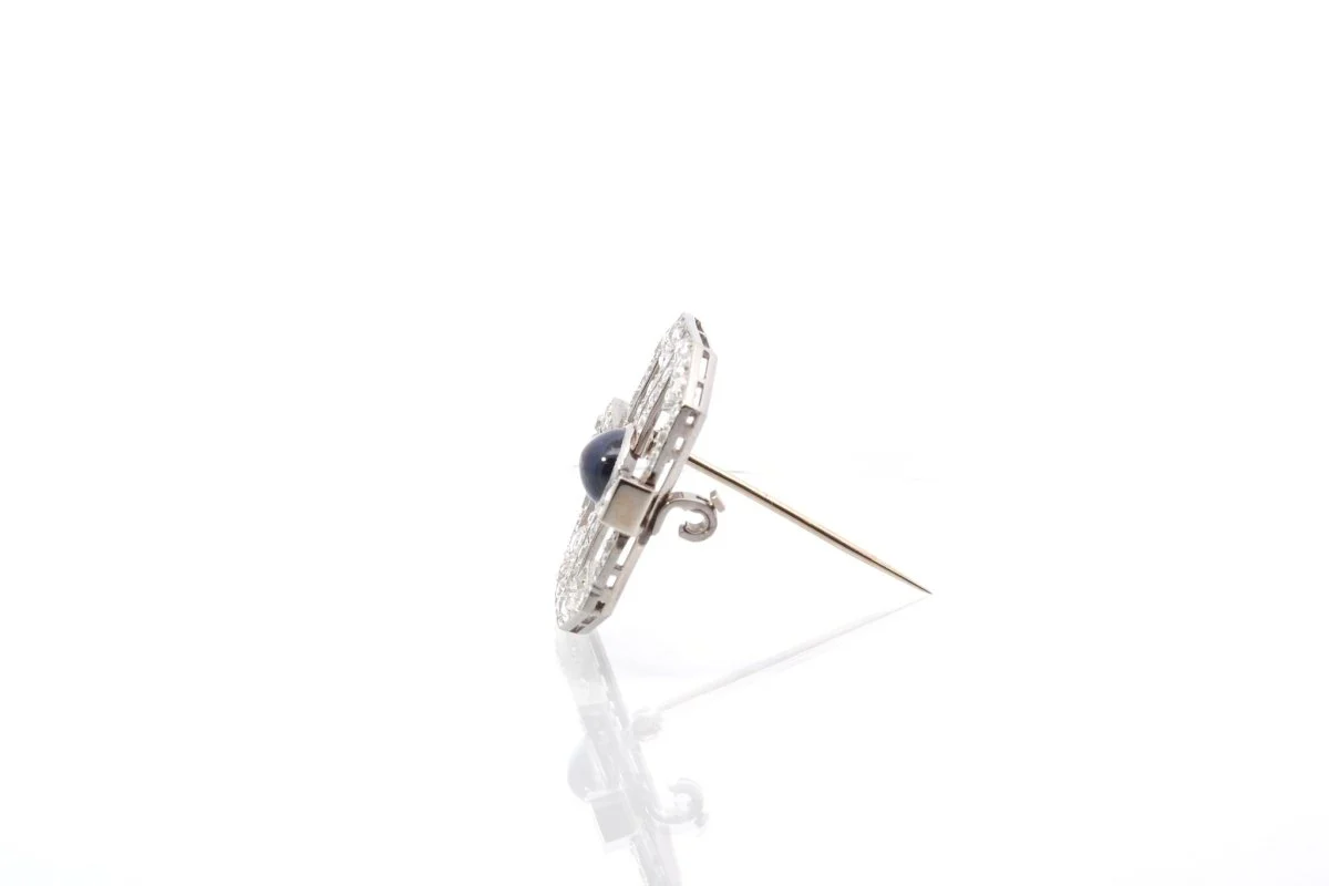 Broche art déco diamants en platine - Image 4