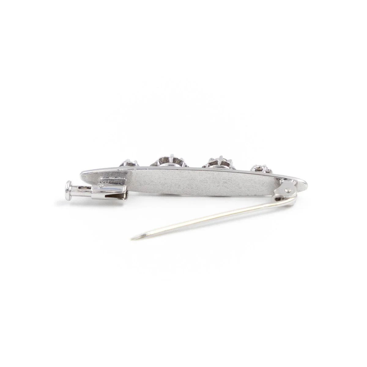 Broche Art déco en or blanc et diamants - Image 5