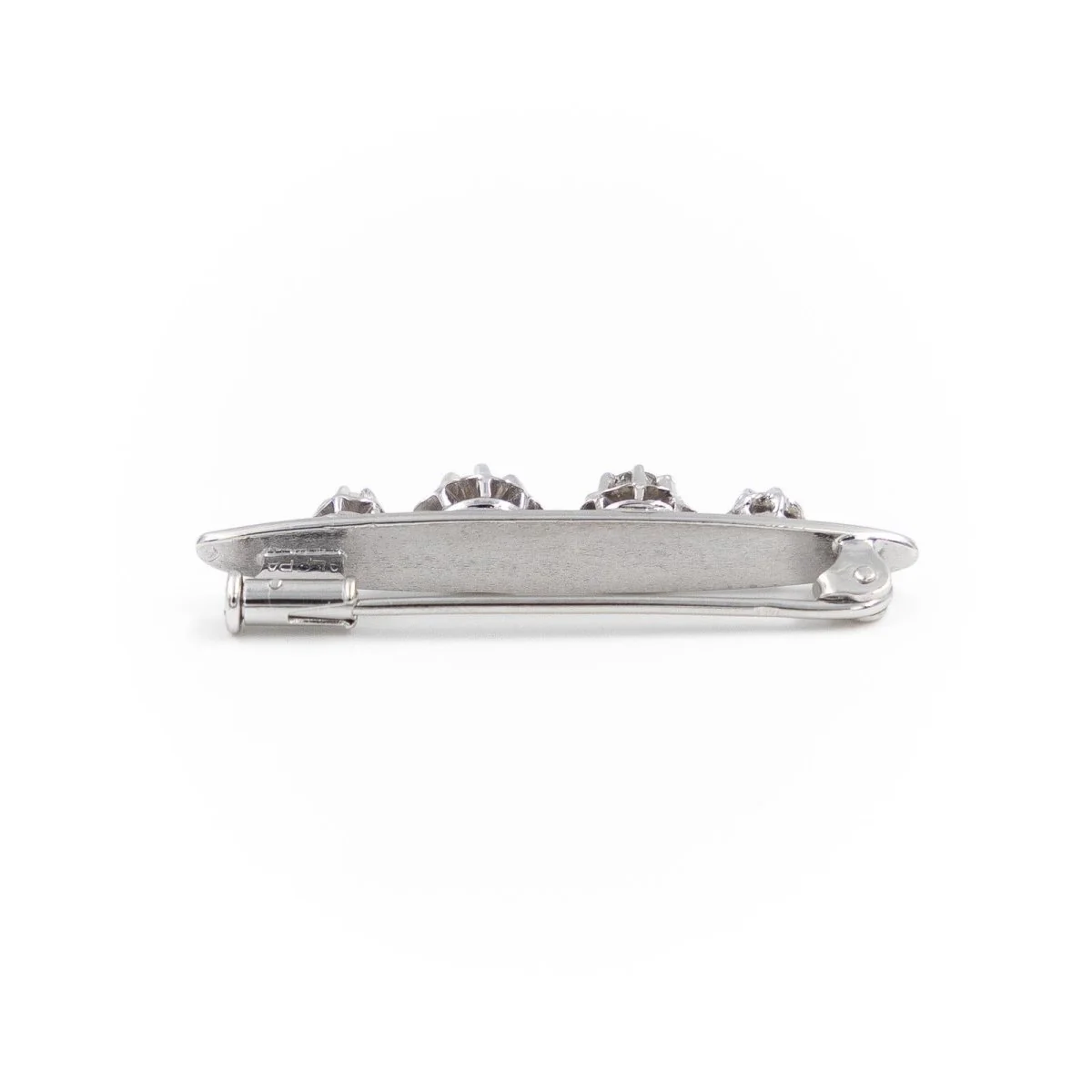 Broche Art déco en or blanc et diamants - Image 6