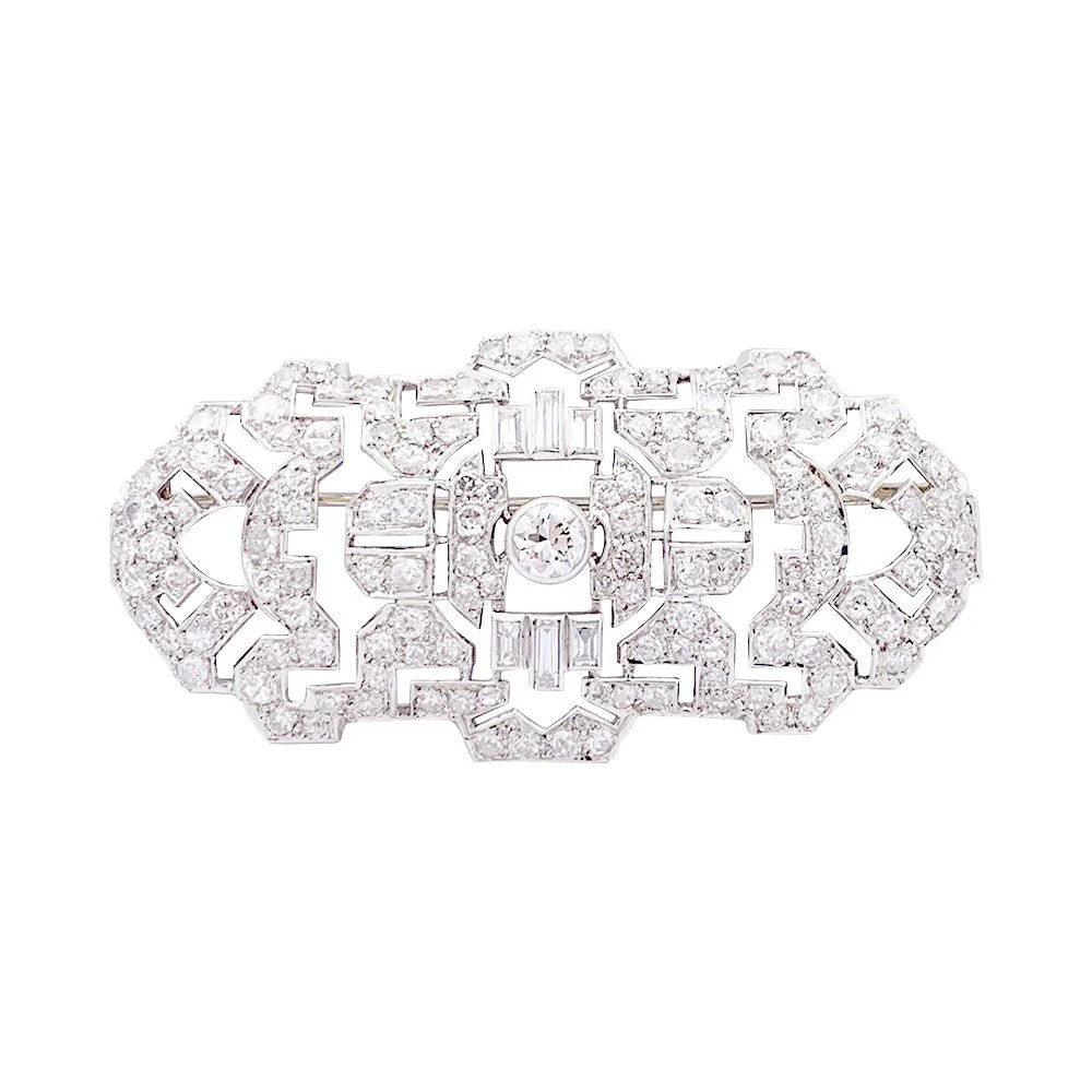 Broche en platine et diamants - Image 4