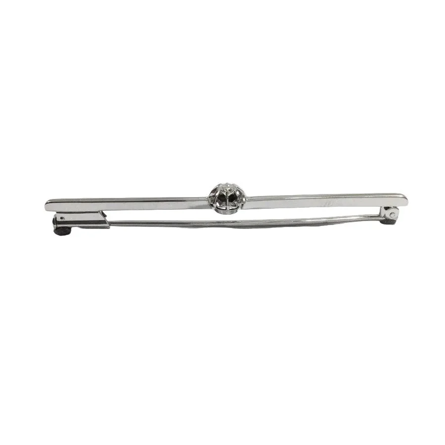 Broche Barrette en or blanc et diamant - Image 4
