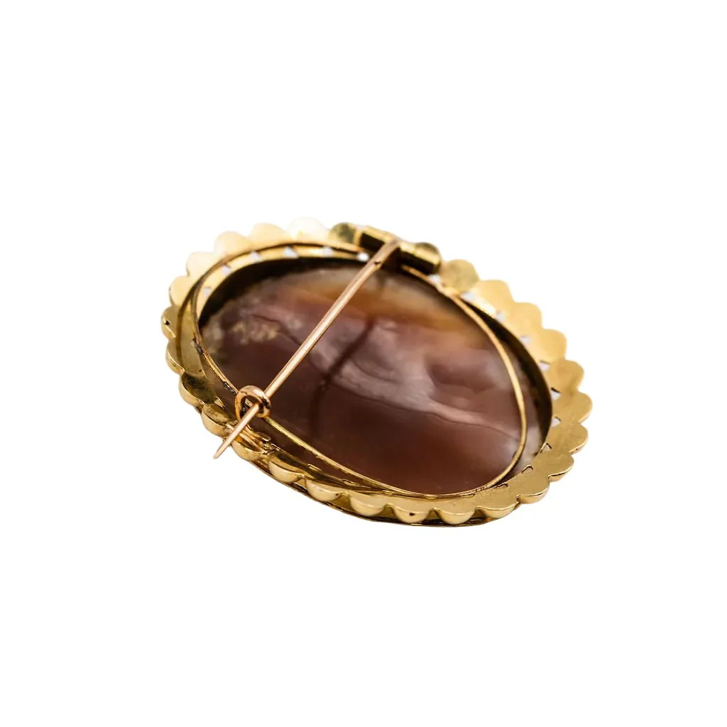 Broche Camée en or jaune - Image 5