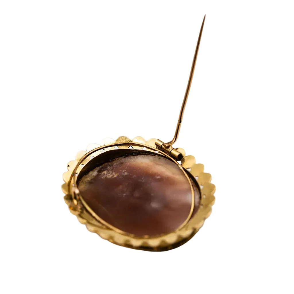 Broche Camée en or jaune - Image 6