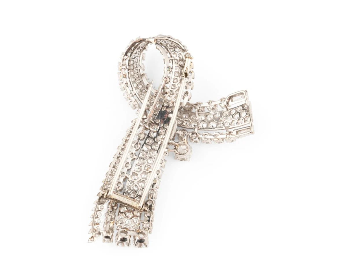 Broche Clip BOUCHERON en platine et diamants - Image 2