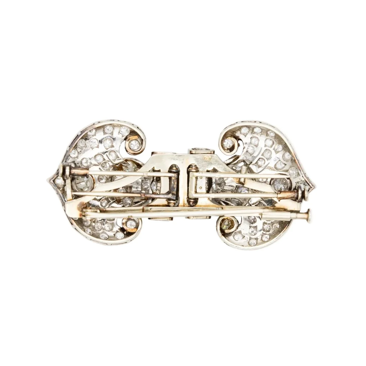 Broche Clip en or blanc et diamants - Image 2