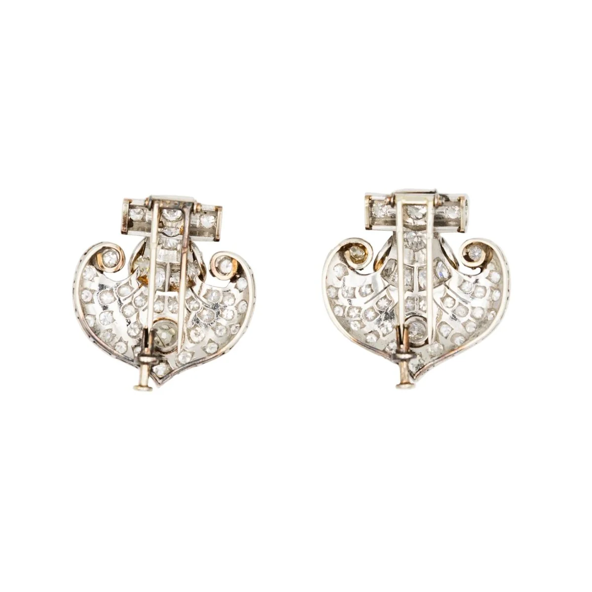 Broche Clip en or blanc et diamants - Image 5