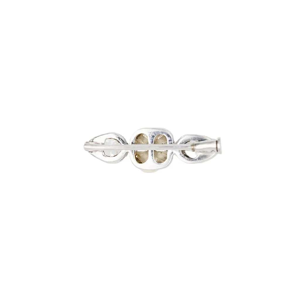 Broche en argent et diamants - Image 2