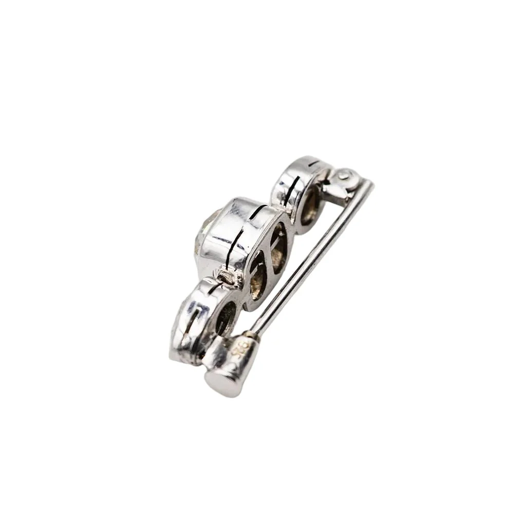 Broche en argent et diamants - Image 4