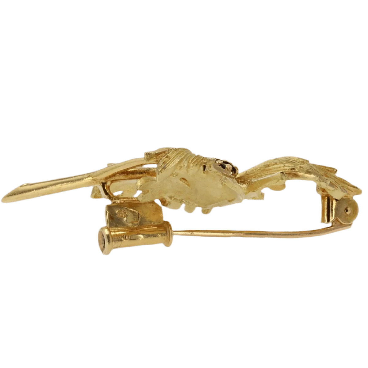 Broche Épingle en or jaune et saphirs - Image 6