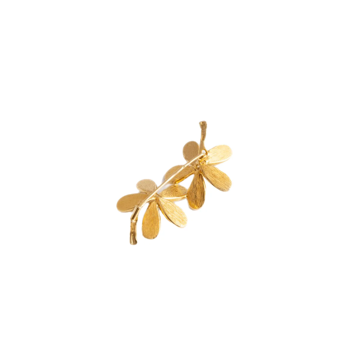 Broche FRED en or jaune et diamants - Image 3