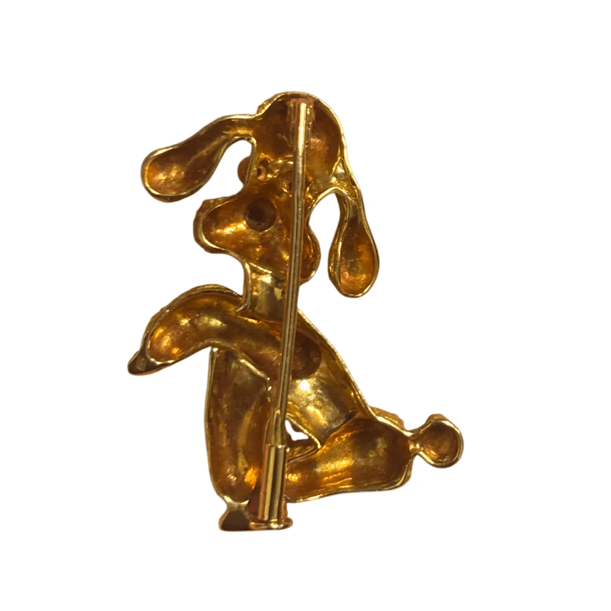 Broche en or jaune et rubis - Image 3