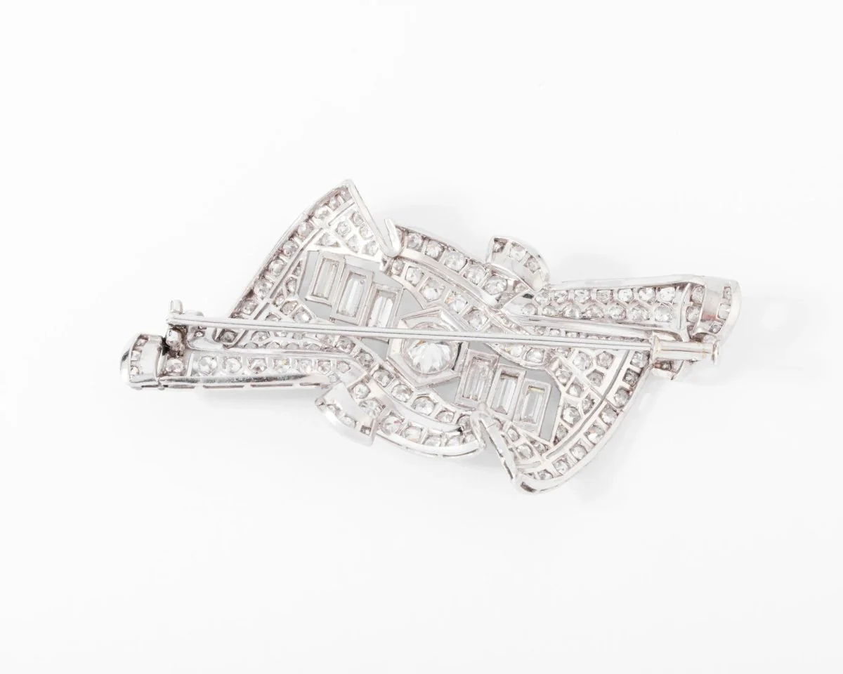 Broche en platine et diamants - Image 8