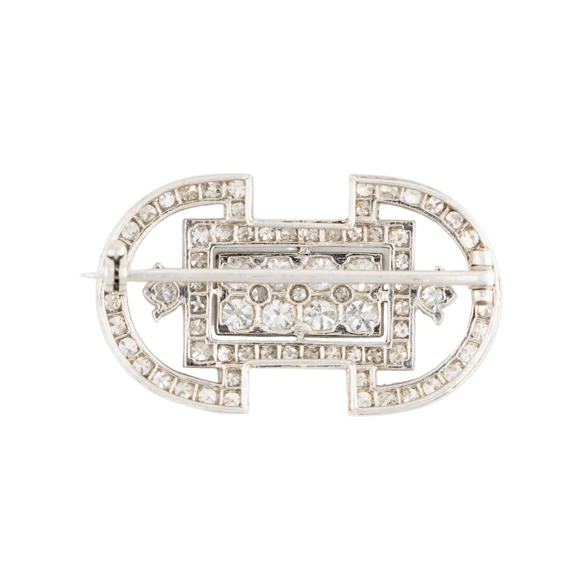 Broche Épingle CARTIER en platine et diamants - Image 3