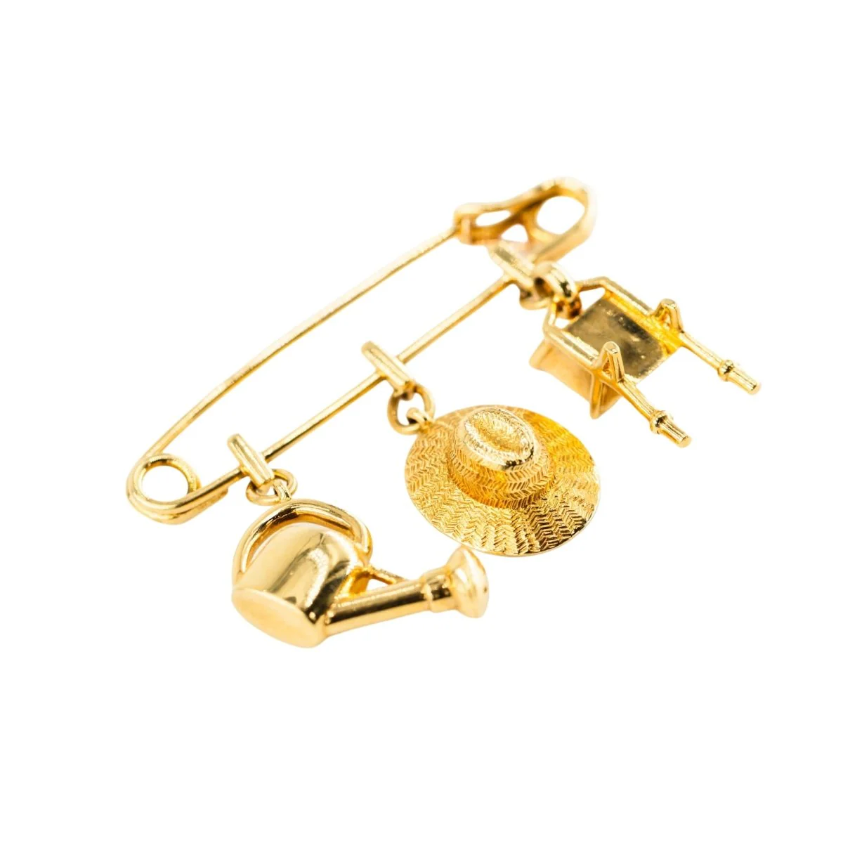 Broche Épingle CARTIER "Le Jardinier" en or jaune - Image 3