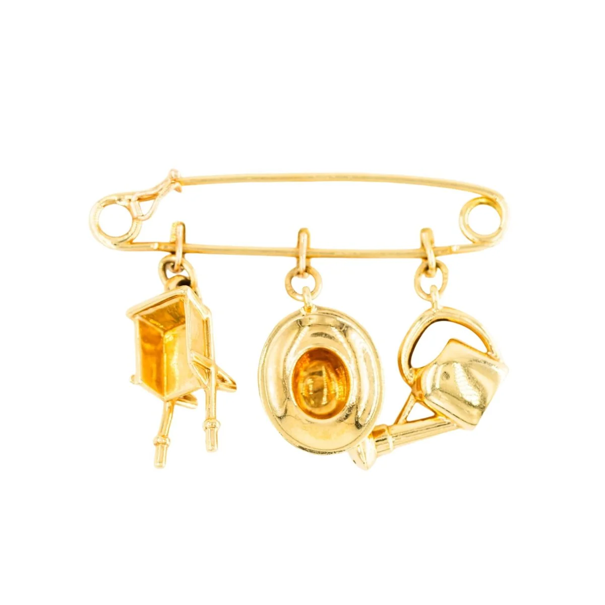 Broche Épingle CARTIER "Le Jardinier" en or jaune - Image 5