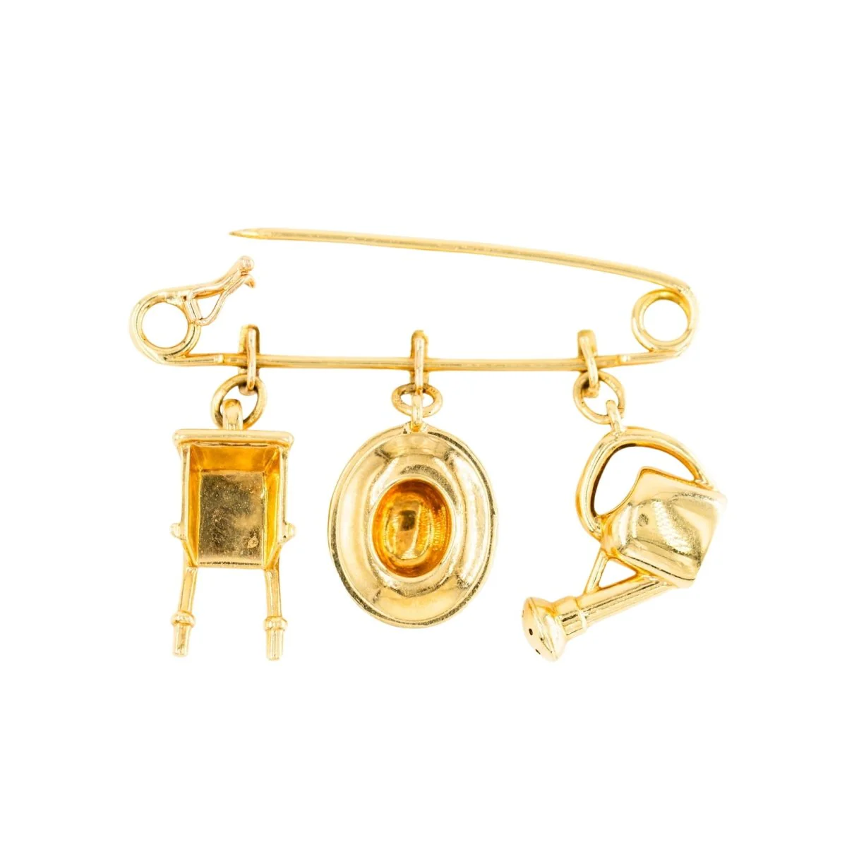 Broche Épingle CARTIER "Le Jardinier" en or jaune - Image 6