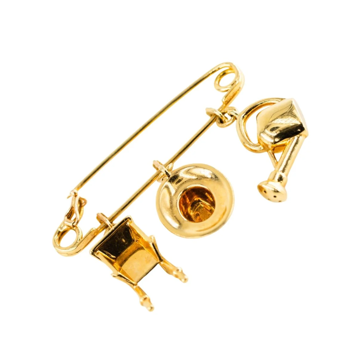 Broche Épingle CARTIER "Le Jardinier" en or jaune - Image 7