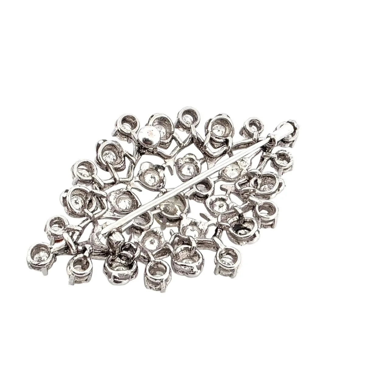 Broche Épingle en or blanc et diamants - Image 5