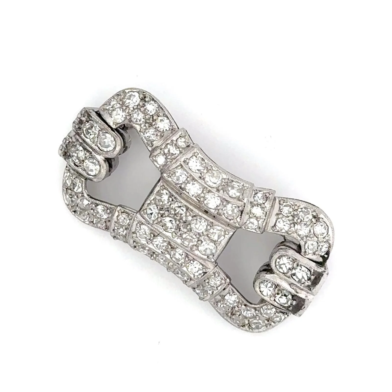 Broche Épingle en or blanc et diamants - Image 3