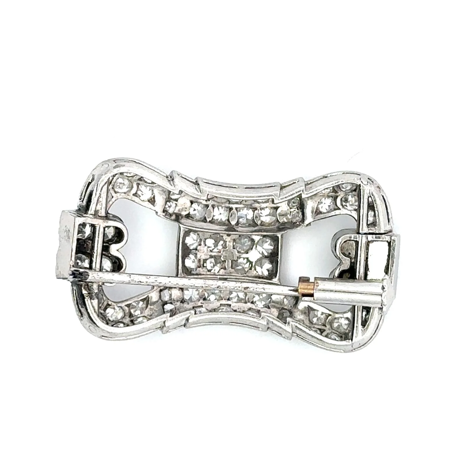 Broche Épingle en or blanc et diamants - Image 4