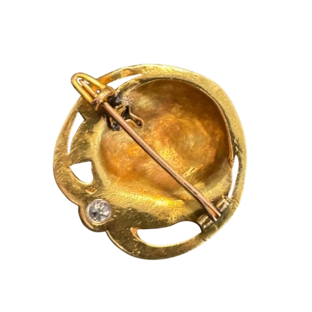 Broche Épingle en or jaune et diamant - Image 2