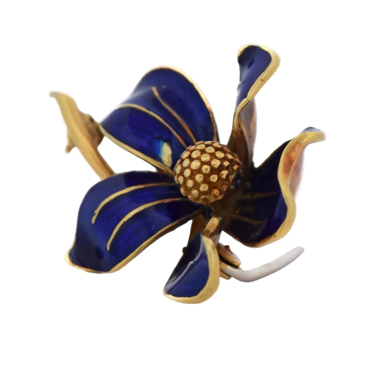 Broche Épingle en or jaune et émail - Image 2