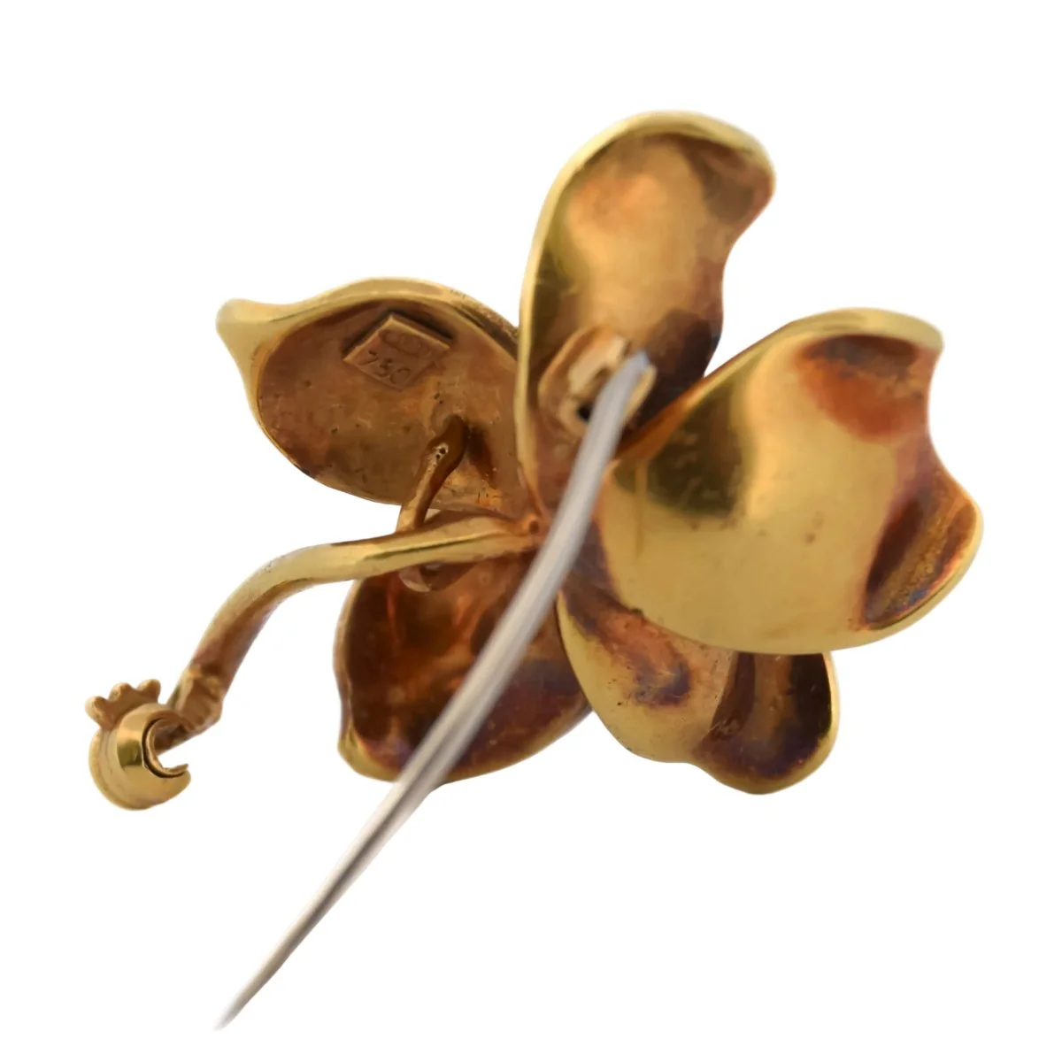 Broche Épingle en or jaune et émail - Image 7
