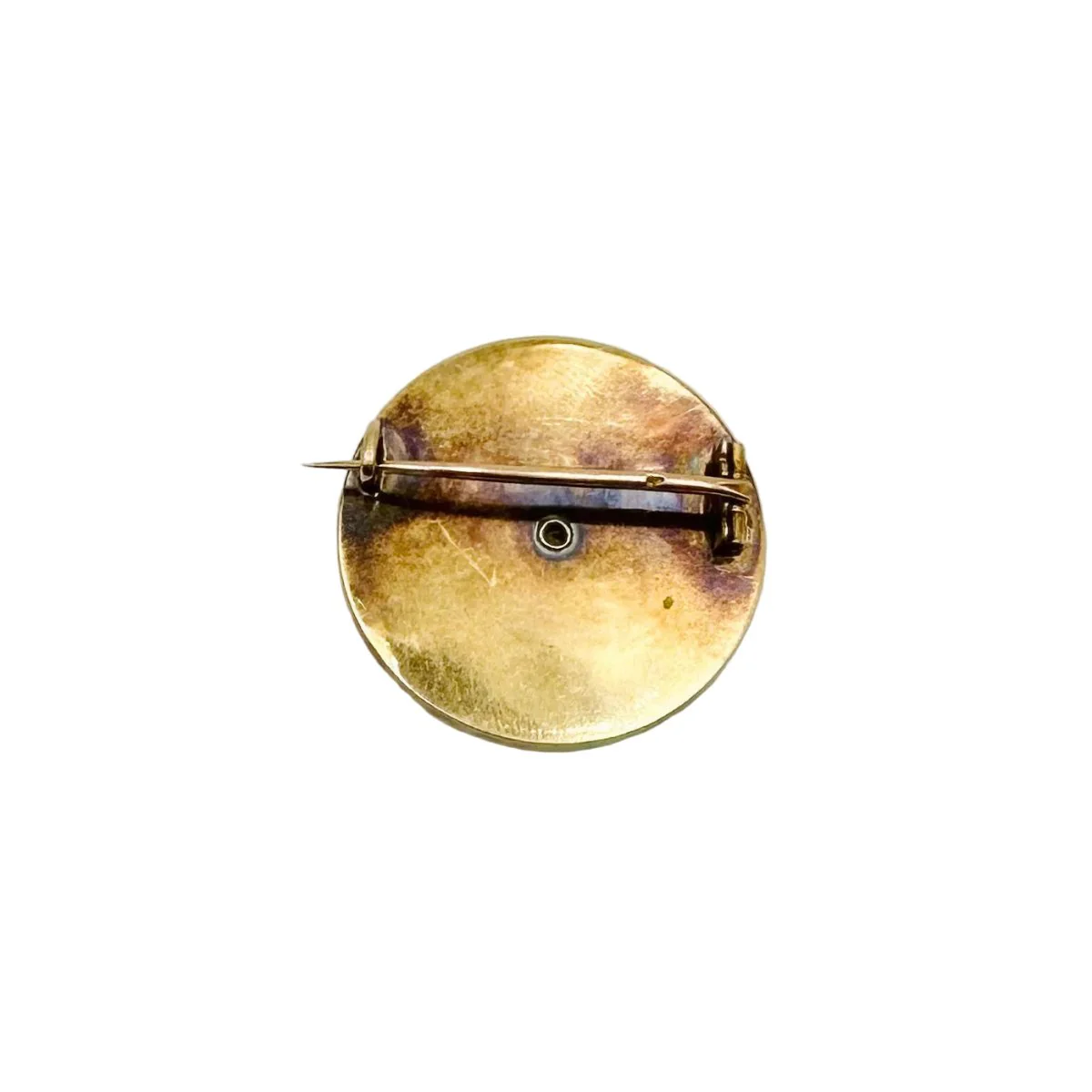 Broche Epingle en or jaune, onyx et diamants - Image 3