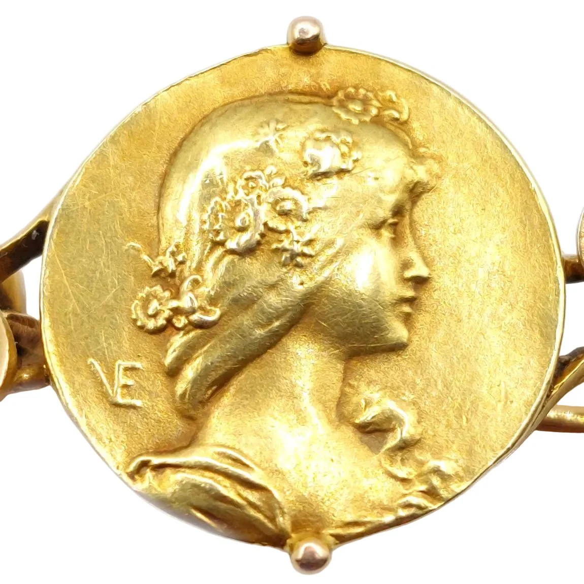 Broche Épingle VERNIER en or jaune - Image 3