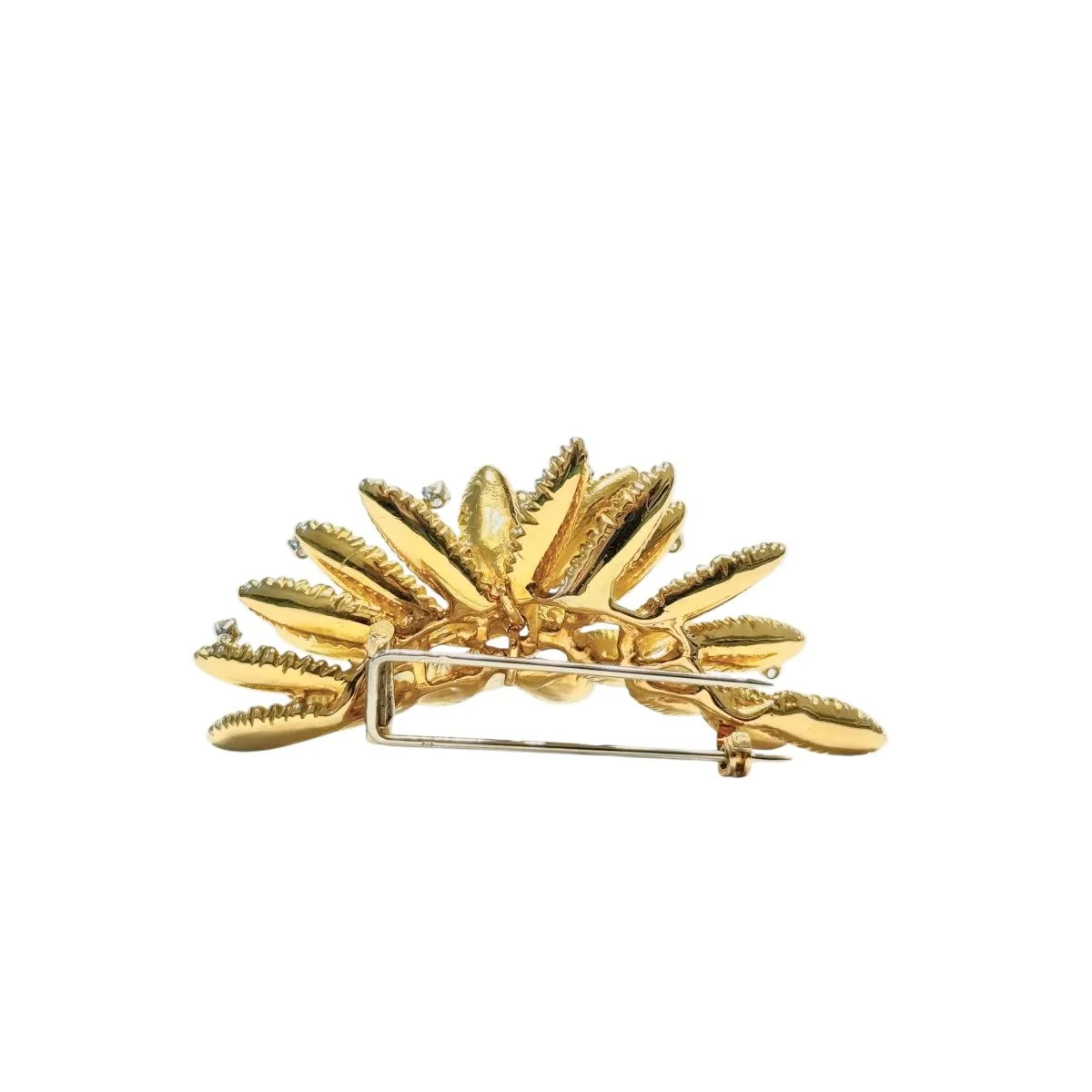 Broche Barrette EDOUARD RICHARS en or jaune et diamants - Image 3