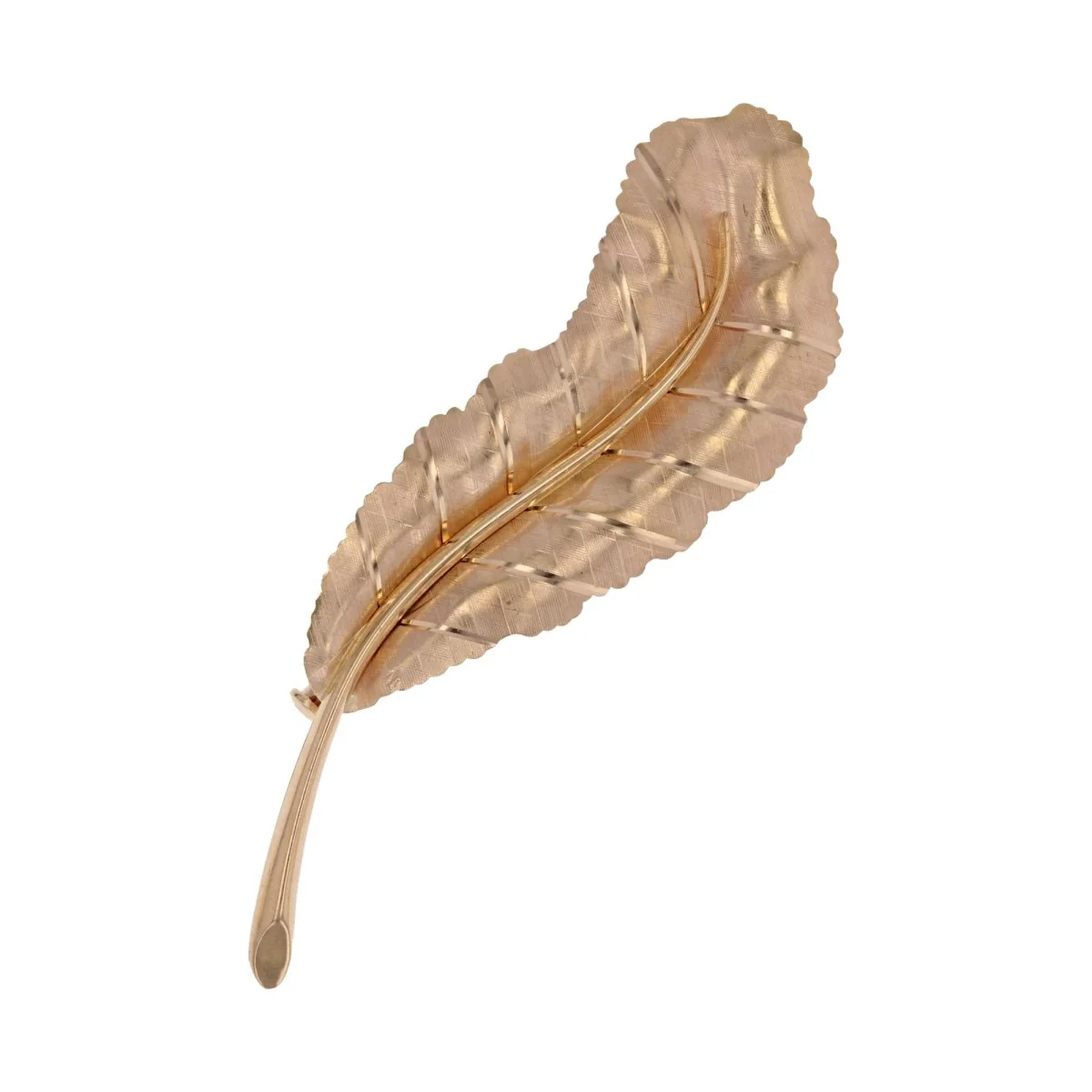 Broche en or rose
