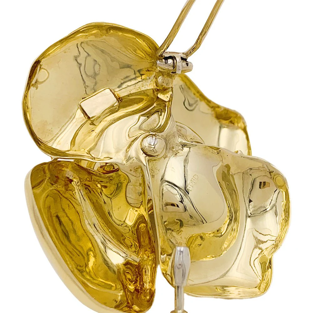 Broche FRED en or jaune et rubis - Image 3