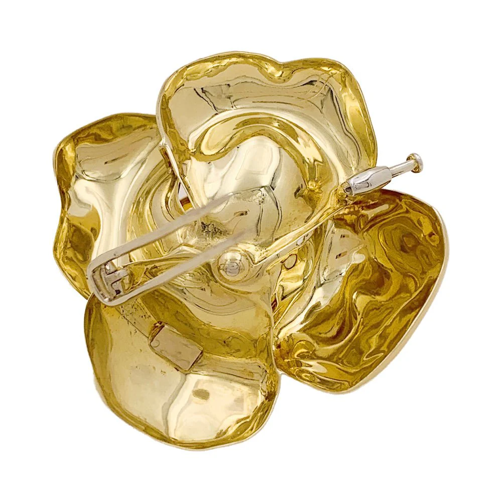 Broche FRED en or jaune et rubis - Image 4