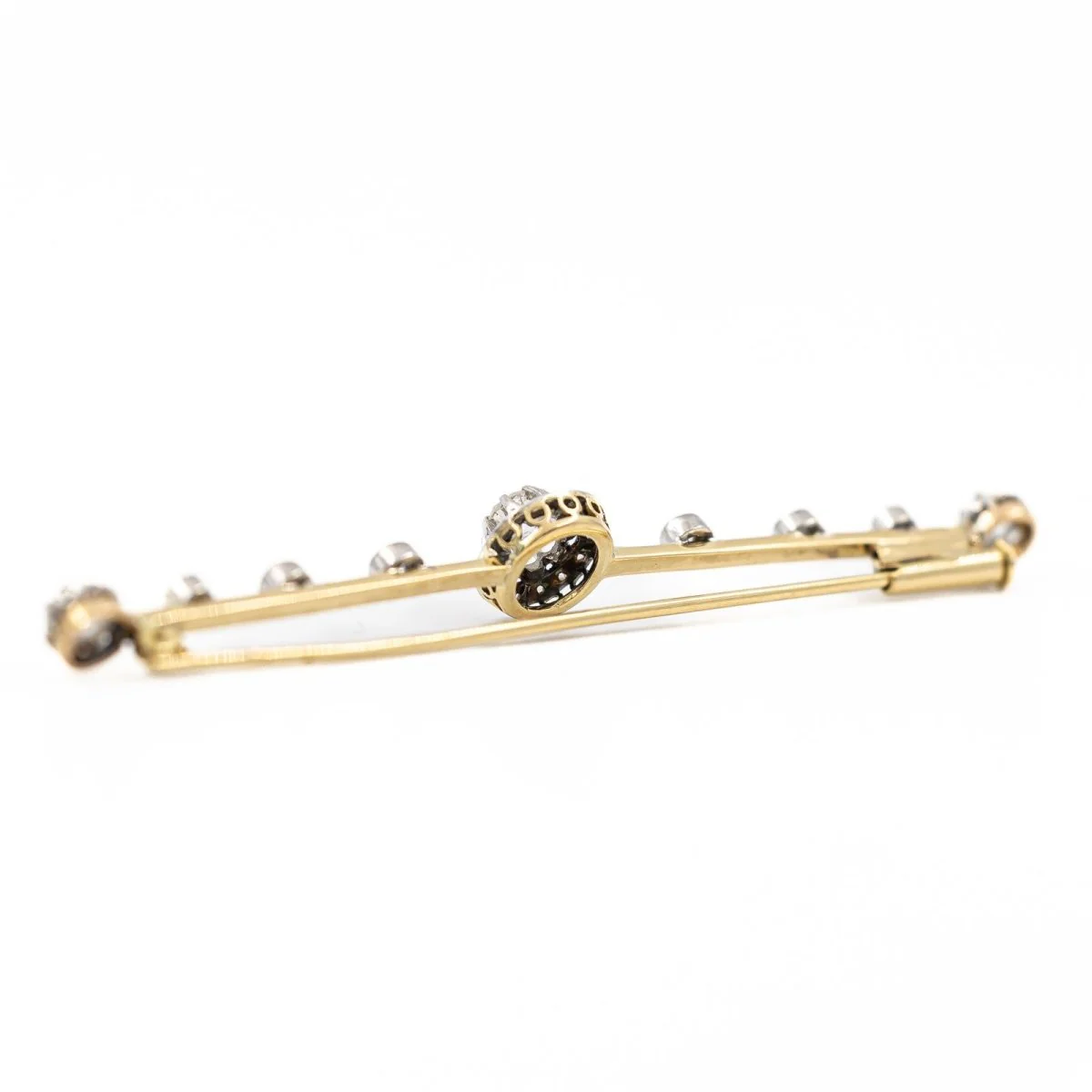Broche Barrette en 2 ors et diamants - Image 5
