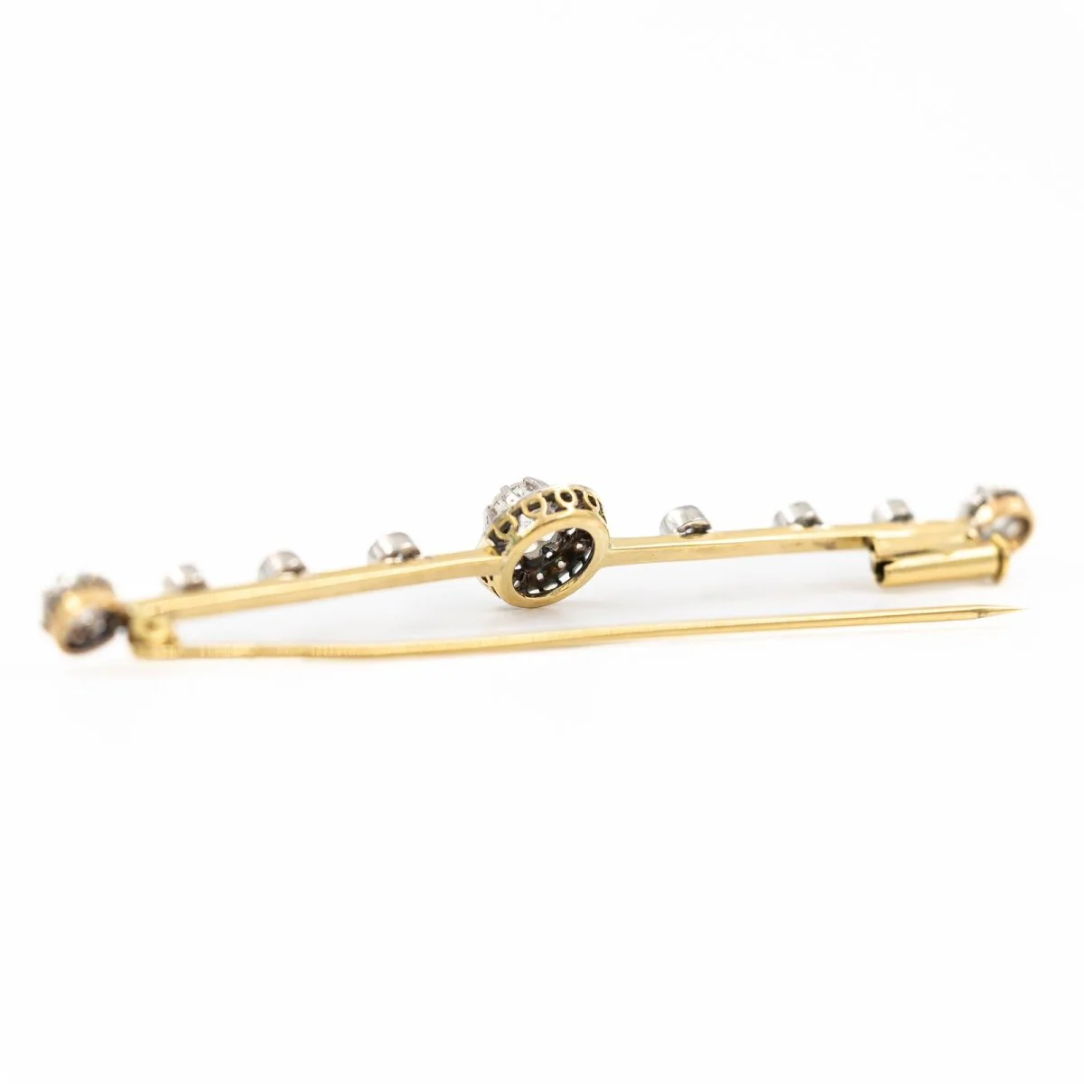 Broche Barrette en 2 ors et diamants - Image 7