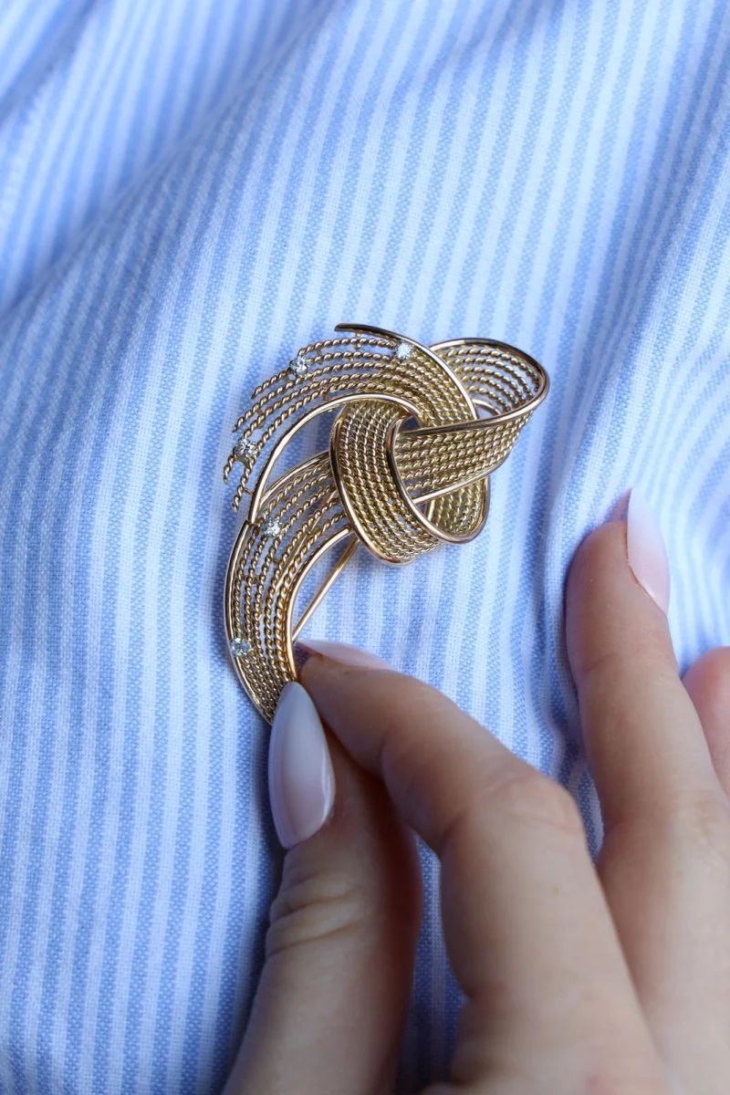 Broche Or jaune Diamant - Image 7