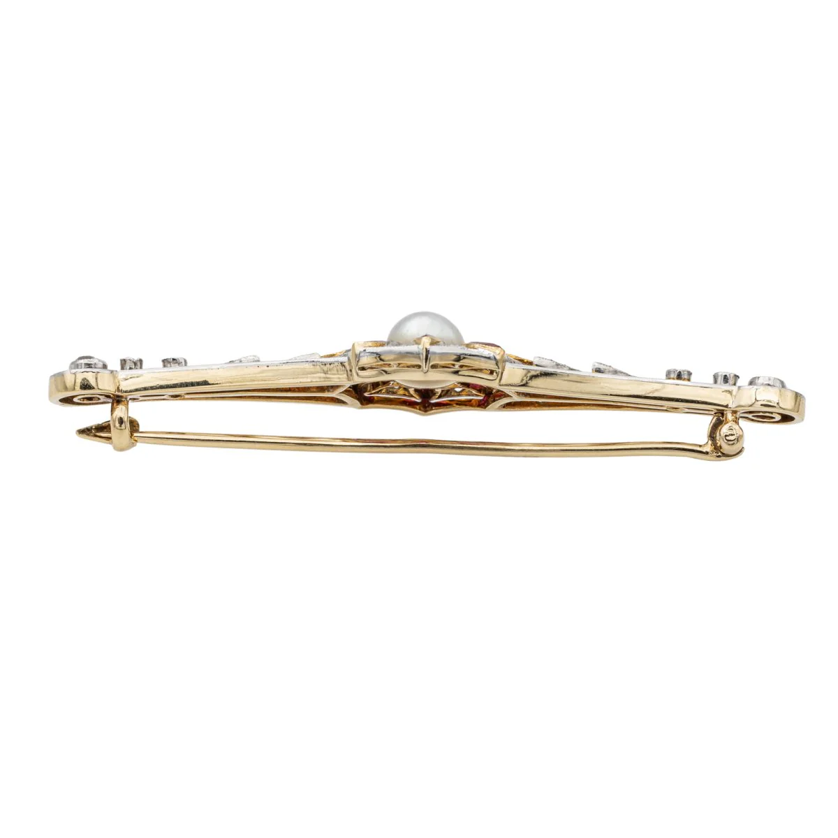 Broche Or jaune  Perle Mabé - Image 4