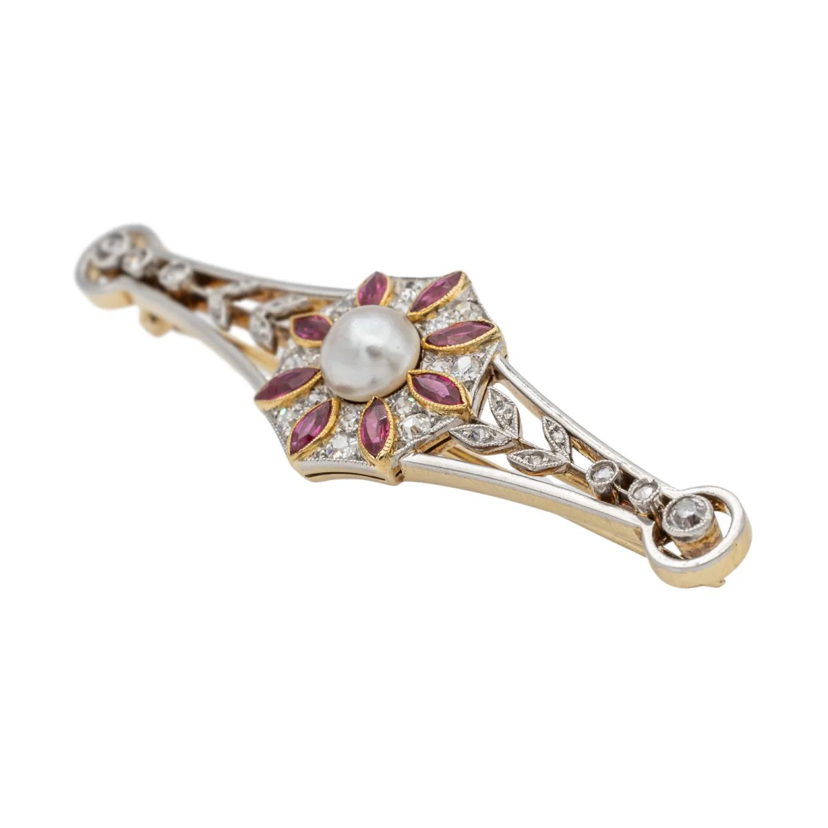 Broche Or jaune  Perle Mabé - Image 6