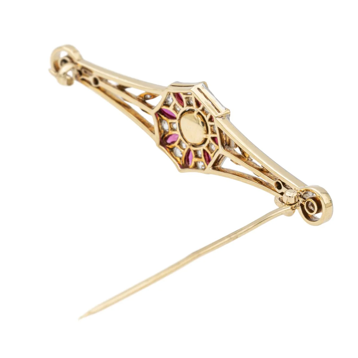 Broche Or jaune  Perle Mabé - Image 7